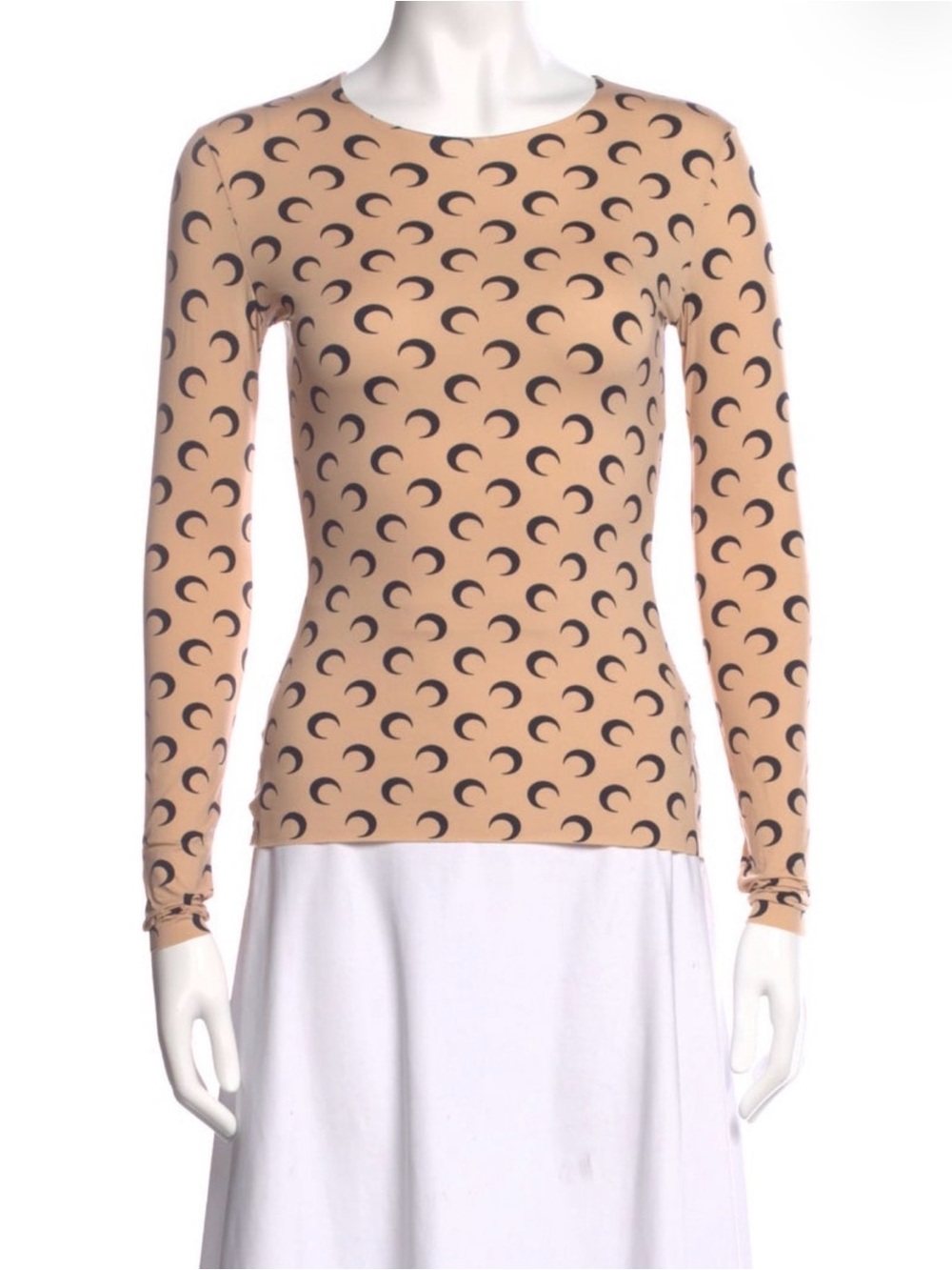 Marine Serre Borderline Long Sleeve Top
